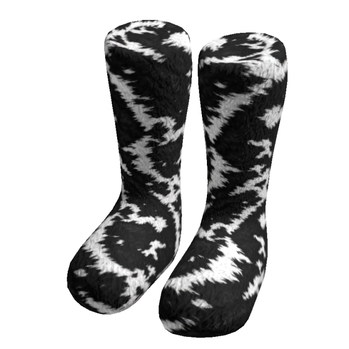 Black Fur Boots