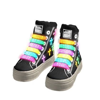✨ Emissive Glow rainbow Chunky Shoes