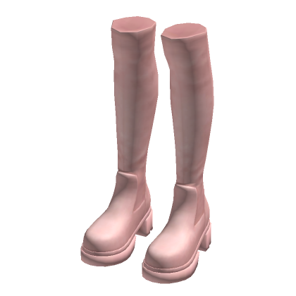 Leather Boots Tall Pink (Dorothy) thumbnail