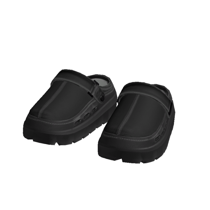 winter suede clogs [black]