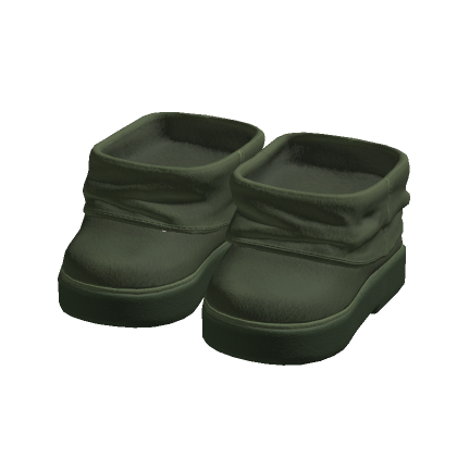 Green Cozy Fur Boots 1.0