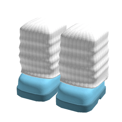 Blue Platform Shoes With Leg Warmers thumbnail