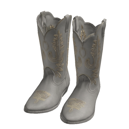 American Cowboy Boots (Western & Grey)