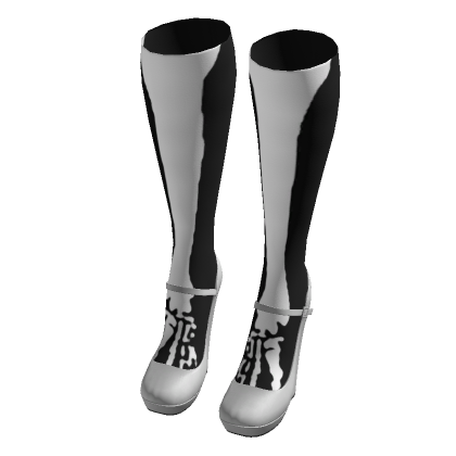 ☆ white wedge heels with bone socks (syaa ver.)3 thumbnail