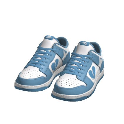 Blue Broken Heart Dunks thumbnail