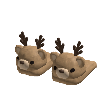 Christmas Reindeer Slippers