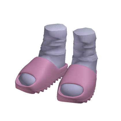 Pink Slides with Purple Socks thumbnail