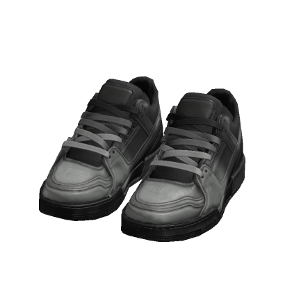 Black Retro Skate Sneakers