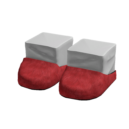 Mar Fur Slides w/ Socks (Red)