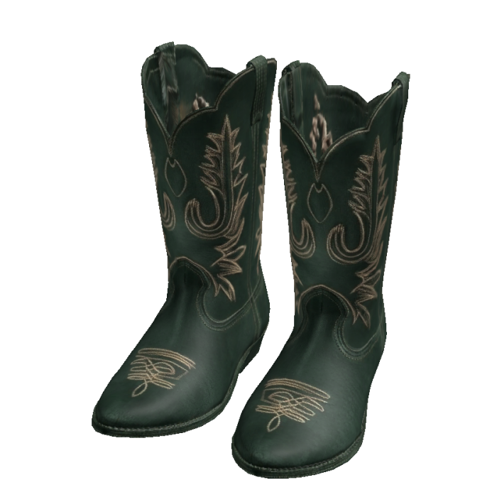 American Cowboy Boots (Western & Green)