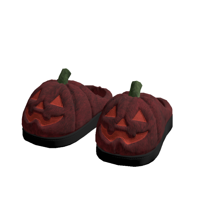 Carved Jack O' Lantern Pumpkin Slippers Halloween
