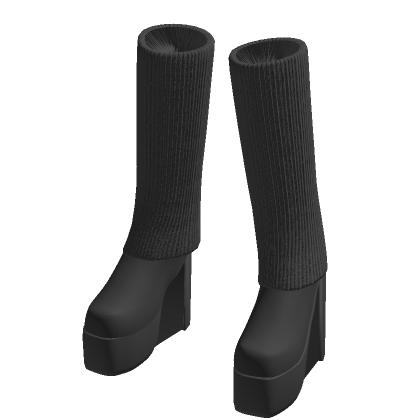 Grey Leg Warmer Heels thumbnail