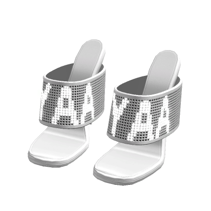 ☆ futuristic white screen sandals (Syaa ver.)