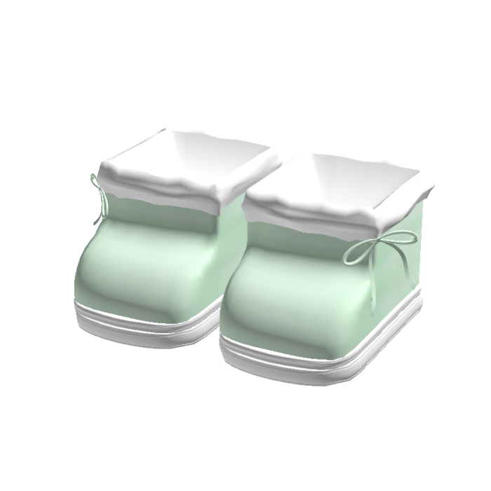 cute mint green fluffy winter boots