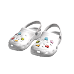White Clogs Y2K Pacman Arcade