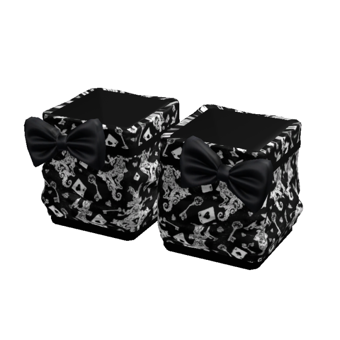 Emo y2k black and white gothic bow warmer boots
