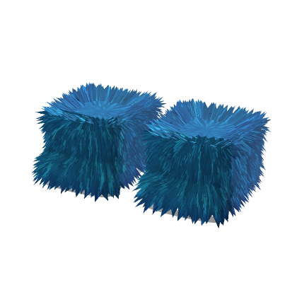Blue Fluffy Furry Fur Boots thumbnail