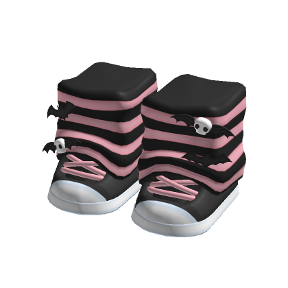 cute angry halloween vampire bear shoes in pink