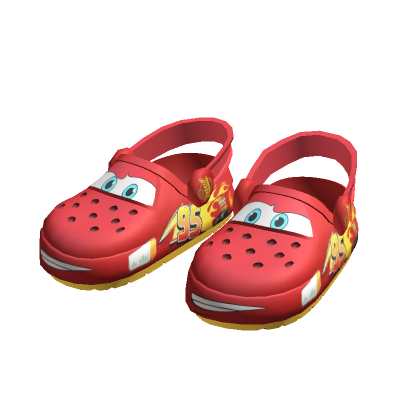 Lightning McQueen Crocs Back Strap Down