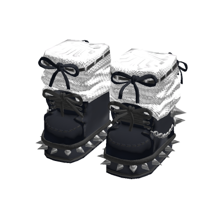 3.0 Black Preppy Boots & Cozy Leg Warmers