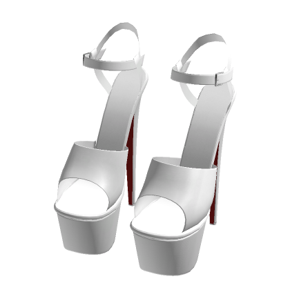 Y2K ☆ White Platform Stiletto Heels (Syaa ver.)