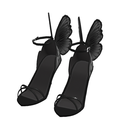 ♾️ Black crystal butterfly fairy heels thumbnail