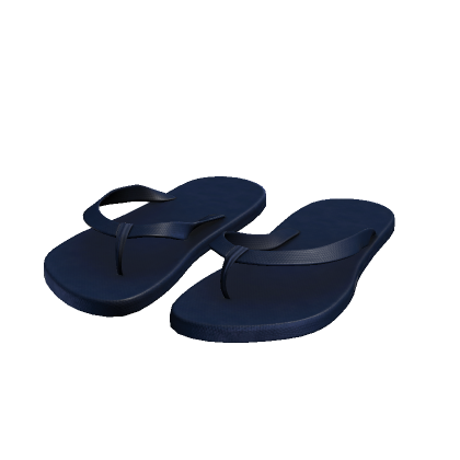 Navy Flip Flops
