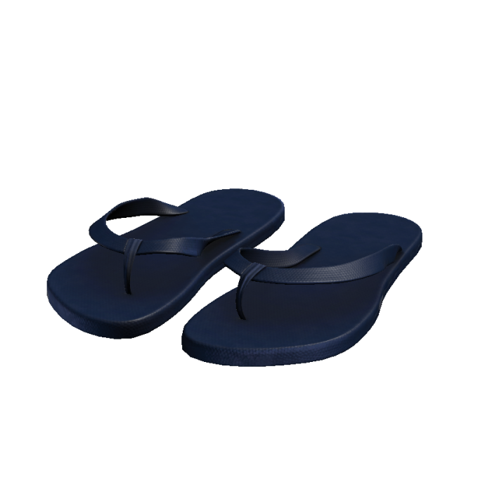 Navy Flip Flops