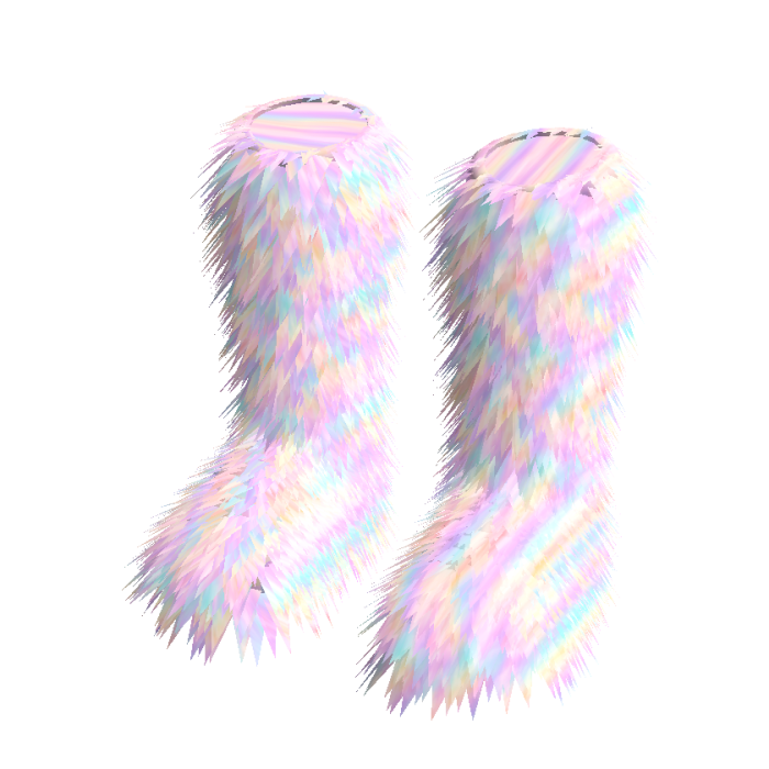 Pastel Fuzzy Shoes