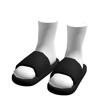 Slide Sandals with White Socks