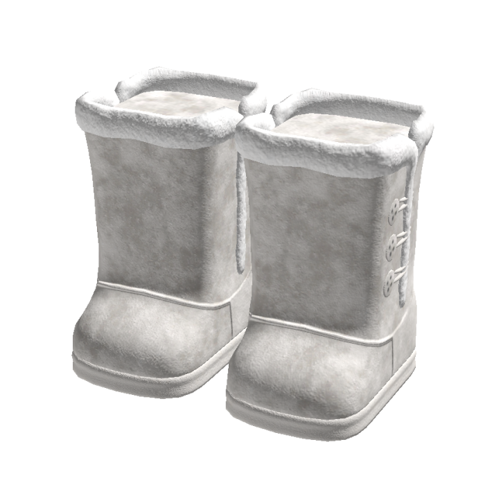 white cute high fluffy uggs