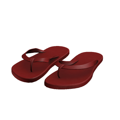 Red Flip Flops