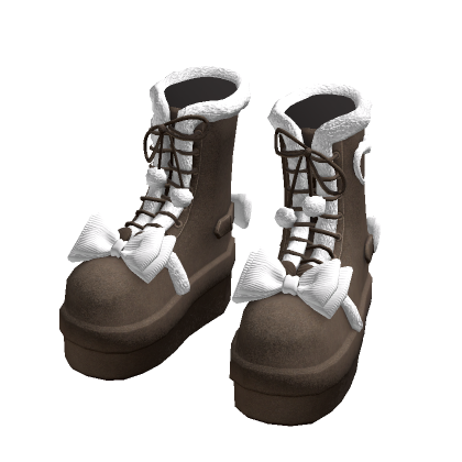 Winter Fur Boots Brown thumbnail