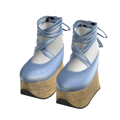 (Model Girl) Rocking Horse Ballerina Shoes (Blue) thumbnail
