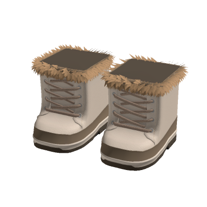 White Fur Lined Snow Boot thumbnail