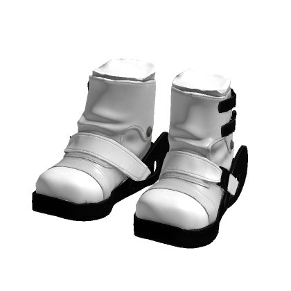 20471120 white black strap ski boots