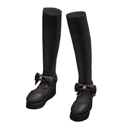delectable* - bow heels (noir) thumbnail