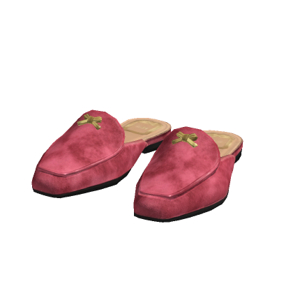 Designer Baby Bow Mules Red Velvet Slippers thumbnail