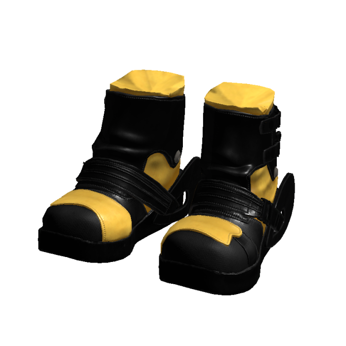 20471120 yellow black strap ski boots