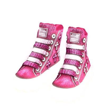 ✨ Emissive Glow Pink Chunky Shoes