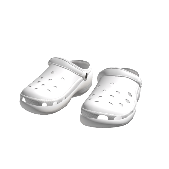 White Crocs
