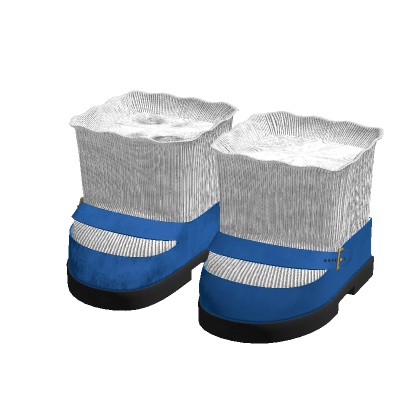 Suede Mary Janes in Blue