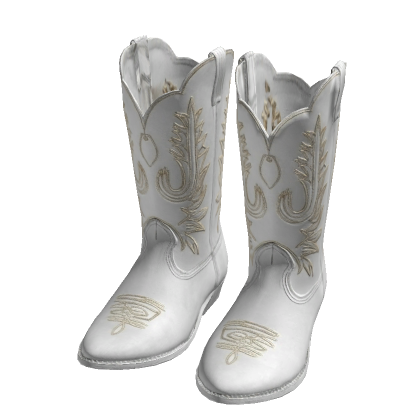 American Cowboy Boots (Western & White)