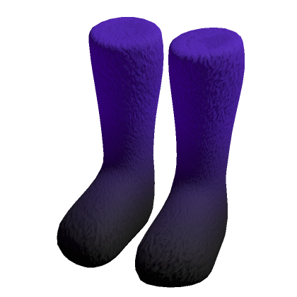 Purple Gradient Fur Boots