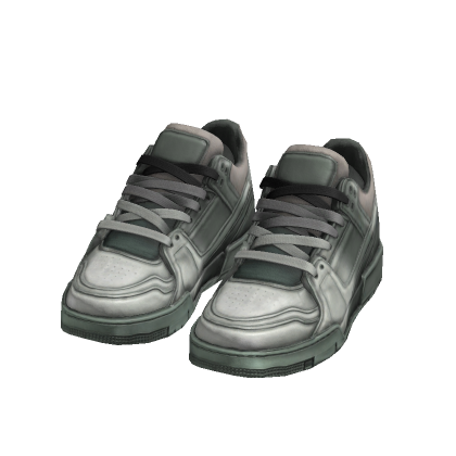 Green Retro Skate Sneakers