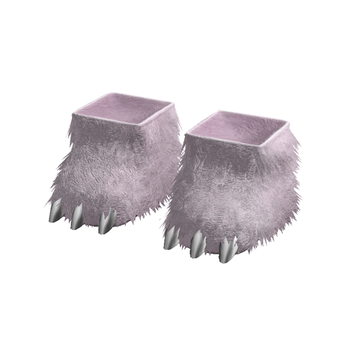 Monster Slippers Pink Fuzzy Fur Feet Slides Boots