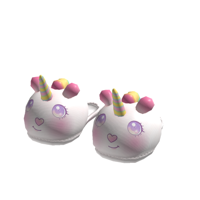 Kawaii Unicorn Slide Slippers White[MAX]