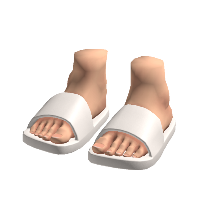 Big Feet Flip Flop (White)