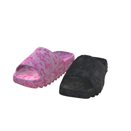 pink black camo slides