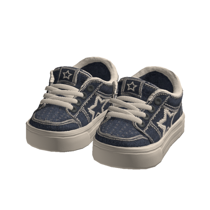 blue Chunky Skater Sneakers 1.0